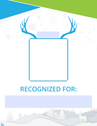 Editable Reindeer Recognition Flyer